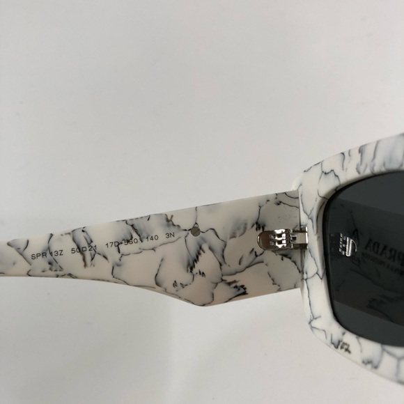 Prada Authentic Women’s Marble Cat Eye Sunglasses ~ Brand New! - Picture 5 of 9